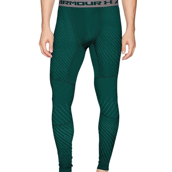 New Under Armour UA ColdGear Jacquard Compression Men’s Leggings Medium 1301582